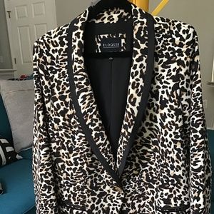 Leopard Eloquii blazer